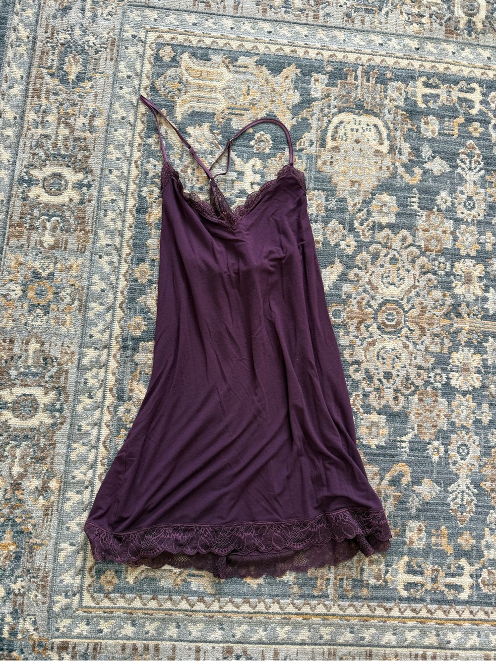 Victoria's Secret Plum Lace-Trim Slip